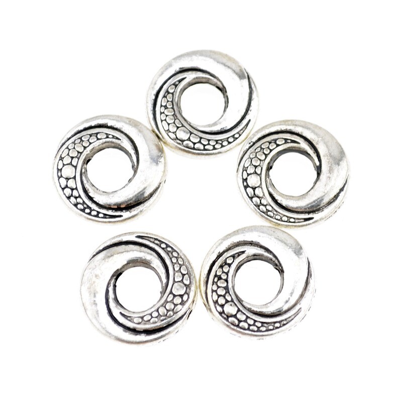Metallperlen 15x3mm / 4  Stück
