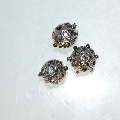 Metallperlen 7x9mm / 10 Stück