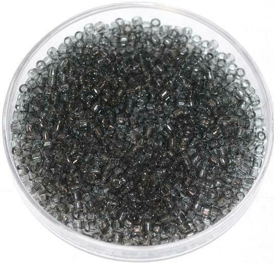 Japanische Zylinderperlen Toho Treasure Inside-Color Rainbow Crystal/Pale Lav  1,8mm/ 5g