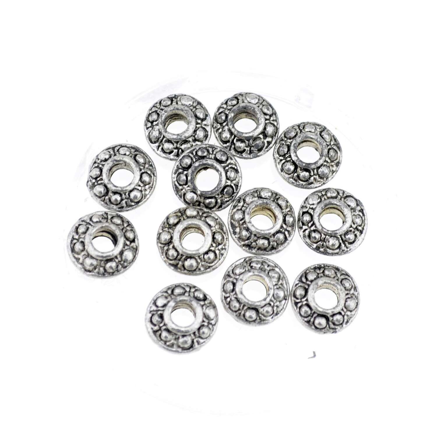 Metallperlen 8mm / 12 Stück