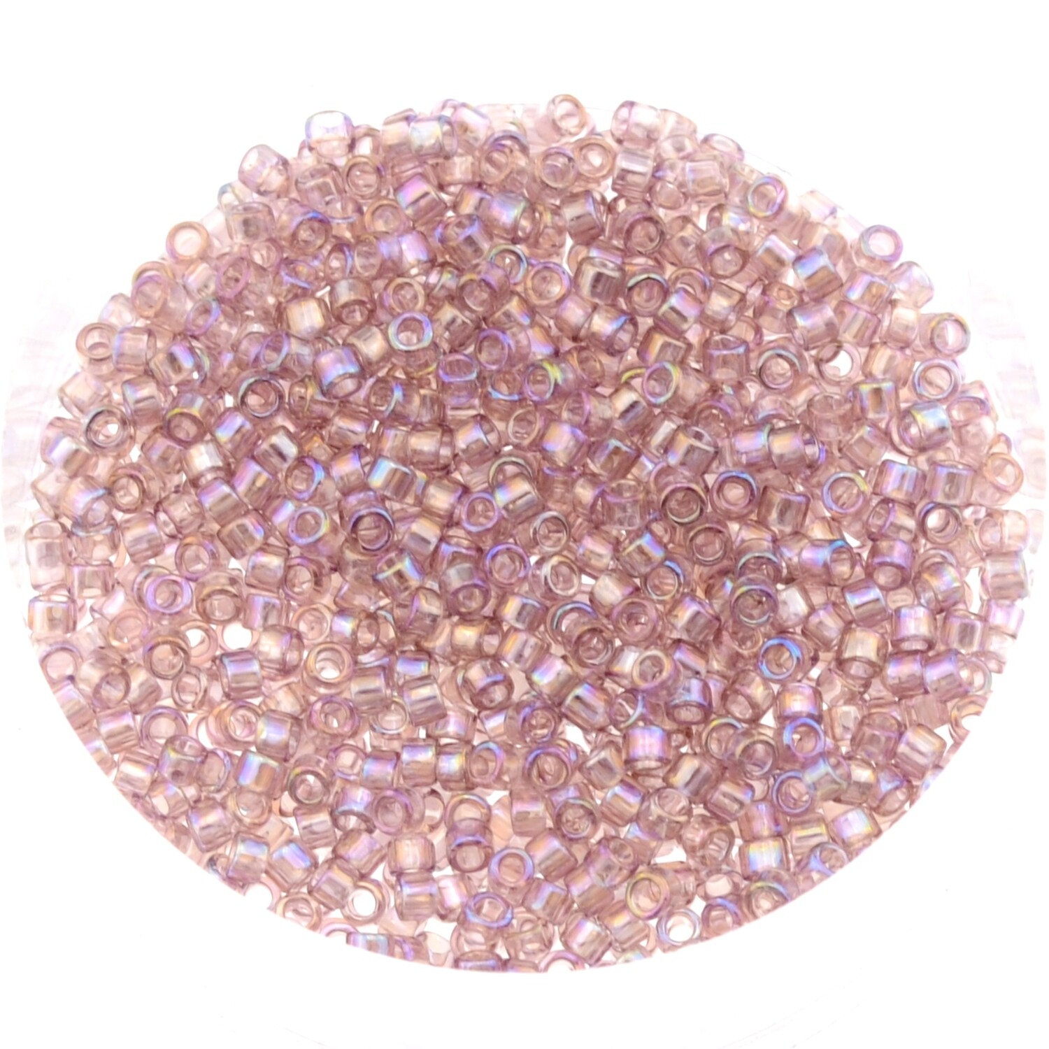 Japanische Zylinderperlen Toho Treasure Transparent-Rainbow Light Amythist 1,8mm/ 5g