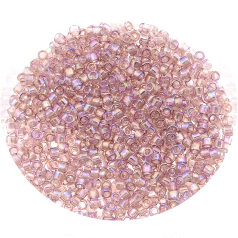 Japanische Zylinderperlen Toho Treasure Transparent-Rainbow Light Amythist 1,8mm/ 5g