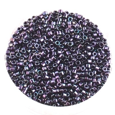 Japanische Zylinderperlen Toho Treasure Metallic dunkel lila 1,8mm / 5g