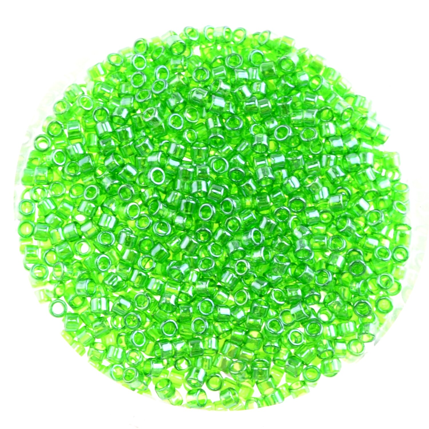 Japanische Zylinderperlen Toho Treasure Trans-Lusted Peridot 1,8mm / 5g