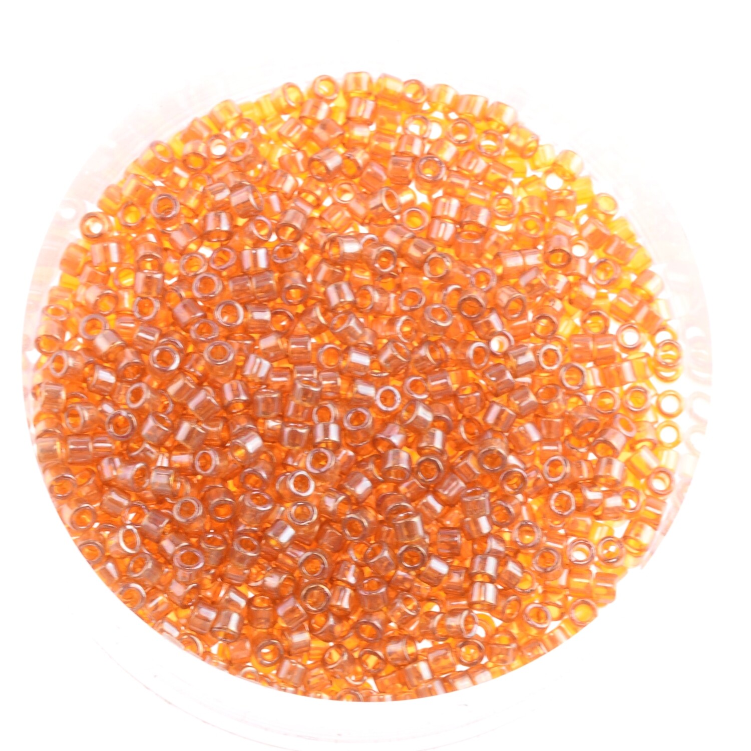 Japanische Zylinderperlen Toho Treasure transparent  luster Topaz 1,8mm/5g
