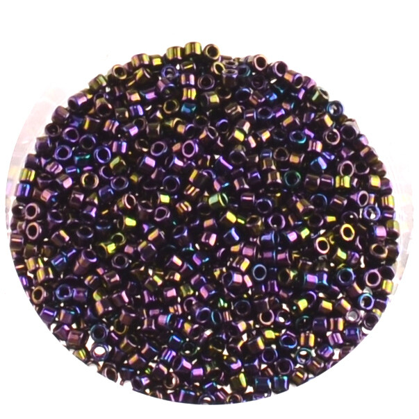 Japanische Zylinderperlen Toho Treasure metallic purple iris 1,8mm/ 5g