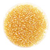 Japanische Zylinderperlen Toho Treasure rainbow light  amber 1,8mm / 5g