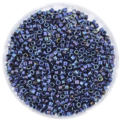 Japanische Zylinderperlen Toho Treasure Zylinderperlen Metallic Blue Iris 1,8mm/ 5g