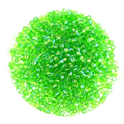 Japanische Zylinderperlen Toho Treasure Trans-Rainbow Peridot 1,8mm/ 5g