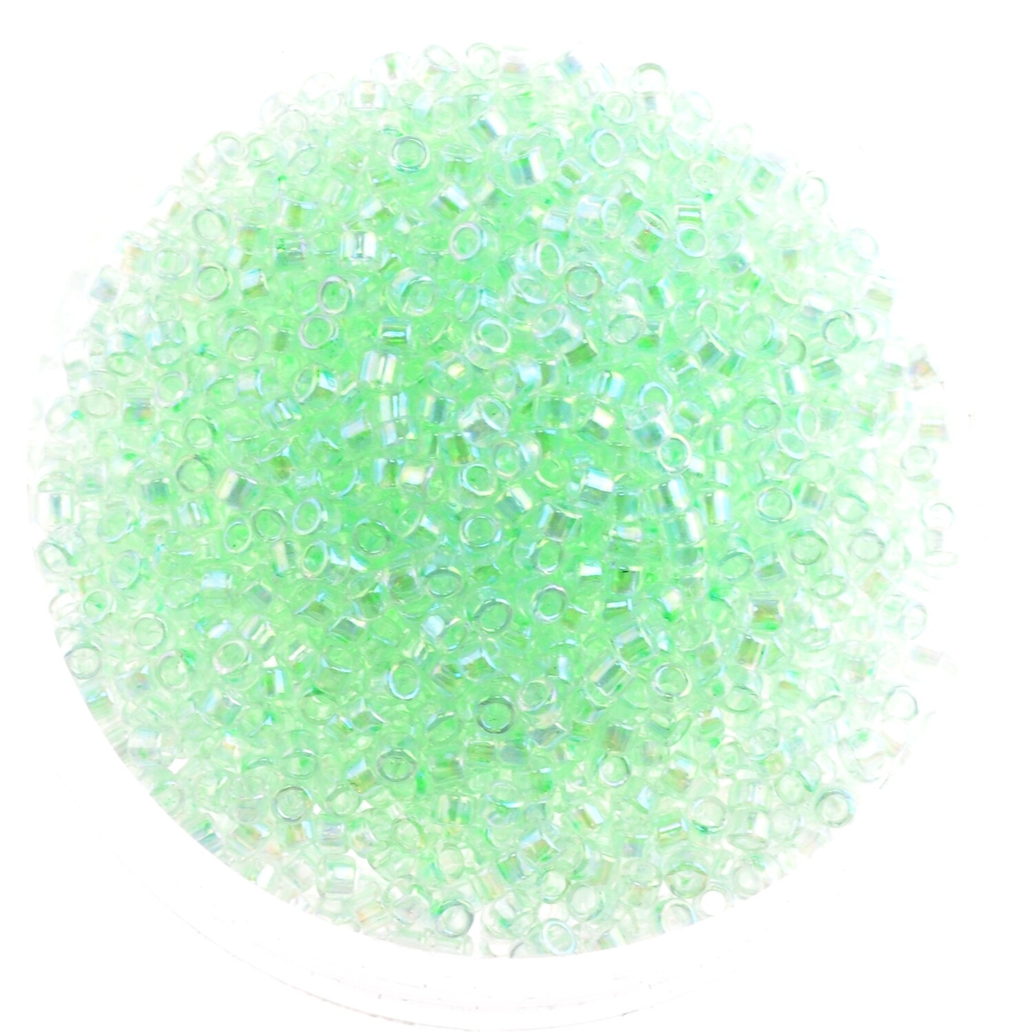 Japanische Zylinderperlen Toho Treasure Dyed-Rnbw Green 1,8mm/ 5g
