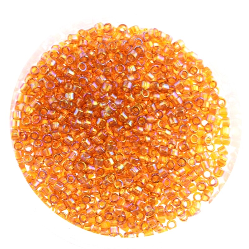 Japanische Zylinderperlen Toho Treasure Transparent Rainnbow Topaz 1,8mm / 5g