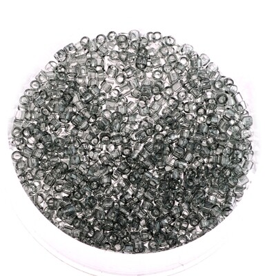 Japanische Zylinderperlen Toho Treasure Transparent Gray 1,8mm / 5g