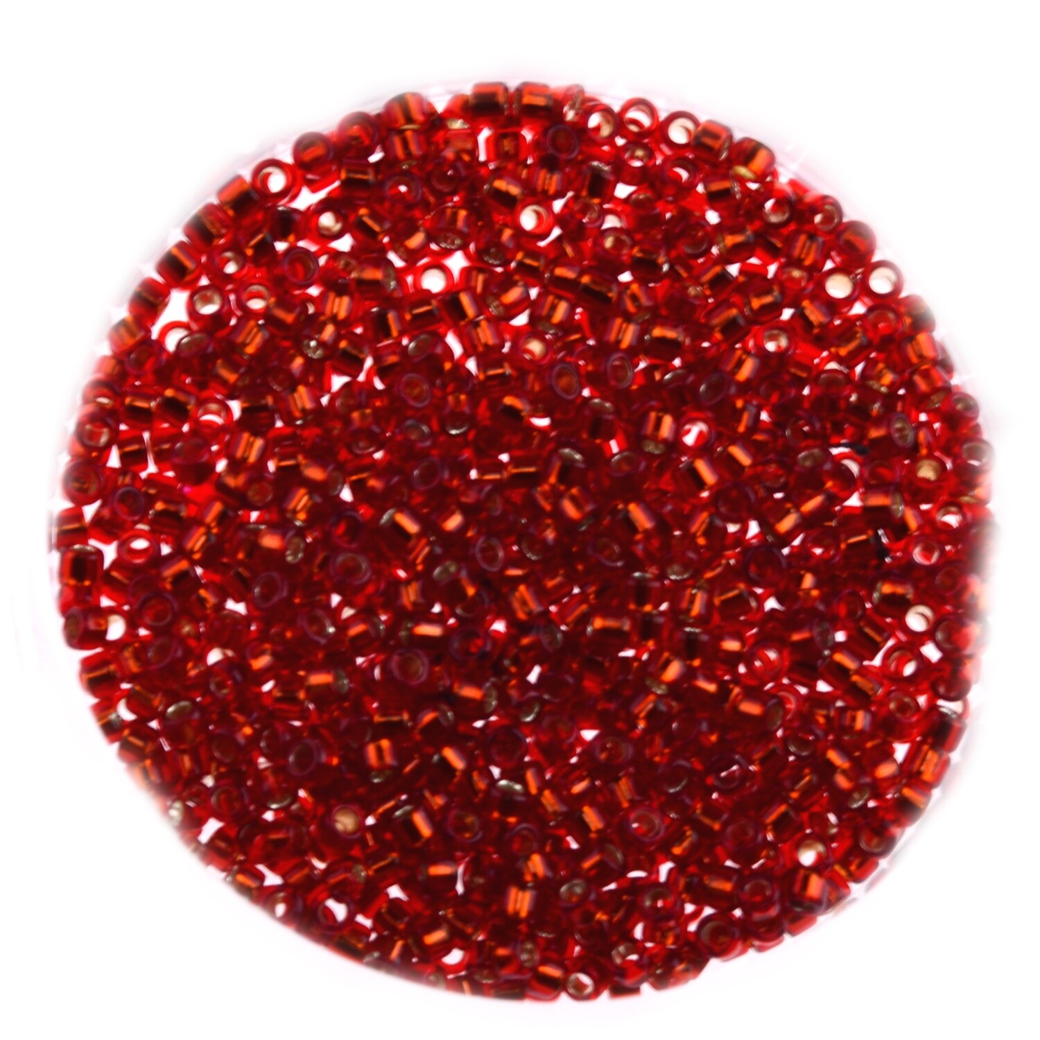 Japanische Zylinderperlen Toho Treasure Silver Lined Ruby 1,8mm/ 5g