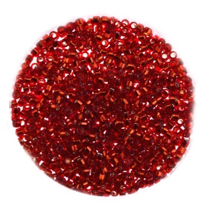 Japanische Zylinderperlen Toho Treasure Silver Lined Ruby 1,8mm/ 5g Japanische Zylinderperlen Toho Treasure Silver Lined Ruby 1,8mm/ 5g