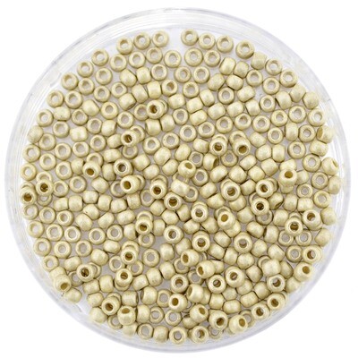 Japanische Rocailles Toho rund Nr.11 - Galvanized Silver frosted 2,1mm/ 6g