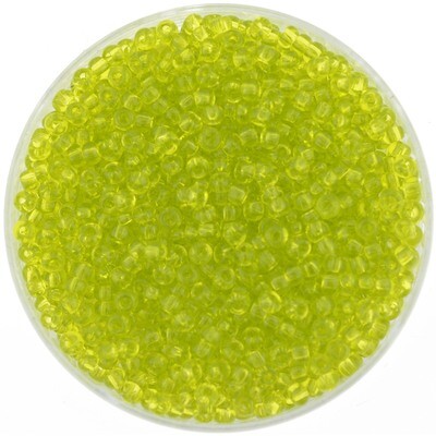 Japanische Rocailles Toho 2,1mm rund Nr.11 Transparent lime green/ 20g