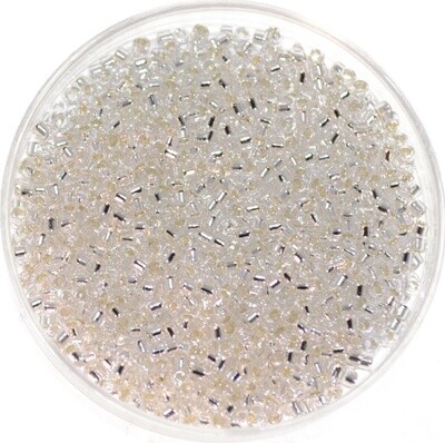 Japanische Rocailles Toho rund Nr.11 Japanische Rocailles Toho rund Nr.11 "21f" silverlined frosted crystal 2,1mm/ 13g