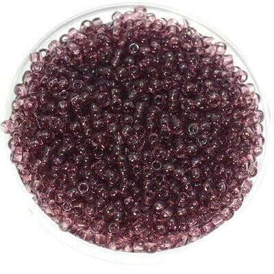 Japanische Rocailles Toho 2mm rund Nr.11 Transparent Amethys t 2,1mm/ 20g
