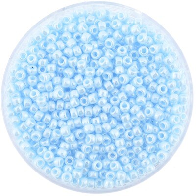 Japanische Rocailles Toho 2,1mm rund Nr.11 blau oplal / 8g
