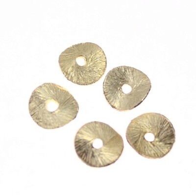 6x Chips vergoldet ca.6 mm