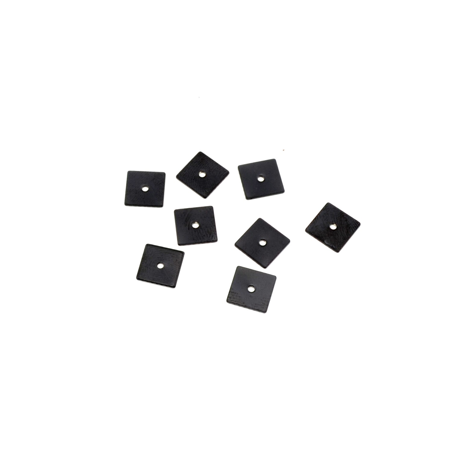 Zwischenteile 8x8mm Edelstahl in schwarz / 4 Stück Zwischenteile 8x8mm Edelstahl in schwarz / 4 Stück