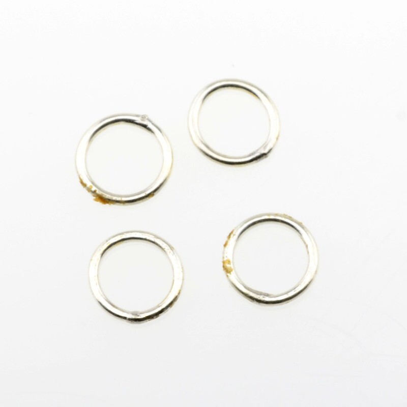 4x Ringe silber 925 6mm gelötet