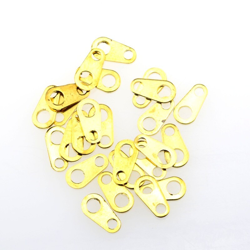 26x Kettenverbinder 3x6mm goldfarben