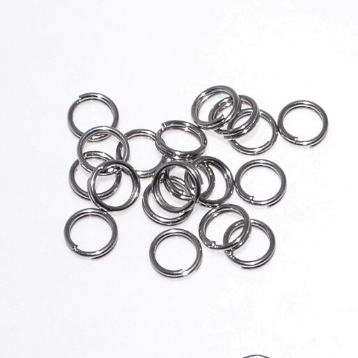 20x Edelstahl Spaltringe für Schmuckherstellung 6mm edelstahl