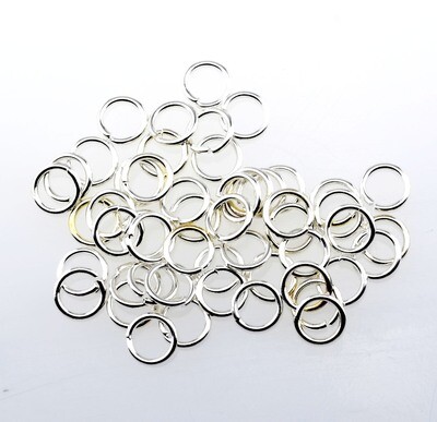 30x Biegering 5mm silberfarben ( B-Ware) 30x Biegering 5mm silberfarben ( B-Ware)