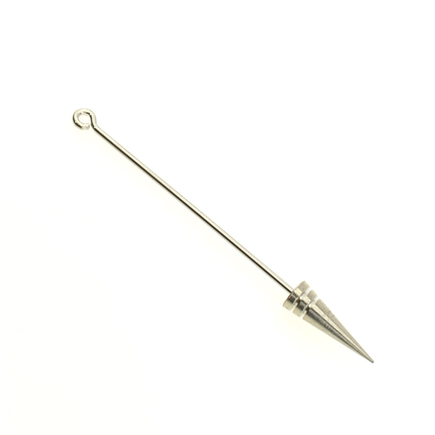 Gewindestab mit Kegel für Wechselanhänger - ~70mm lang - versilbert