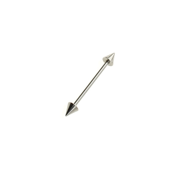 Gewindestab mit Kegel für Wechselfingerring - ~30mm lang - versilbert