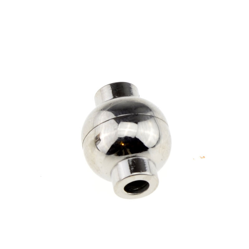 Magnetverschluss exstra stark silberfarb.  15x12mm zum Kleben (Rundschnure 2 mm)
