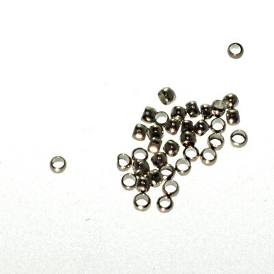 Quetschperlen 1,8mm schwarz / 1,8g (ca 80 St.)