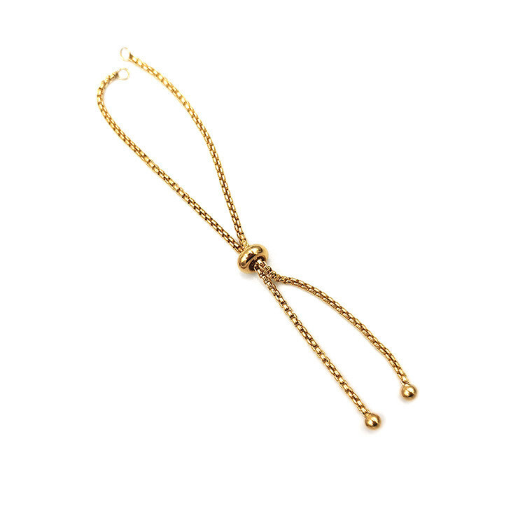 Edelstahl-Schmuck -Kette, Edelstahl, vergoldet 110x10mm