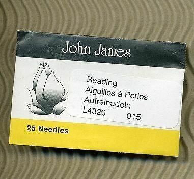 Perlennadel John James Nr. 12 kurz / 7 Stück