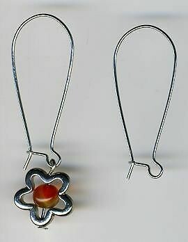 4x Ohrhacken für Wechselschmuck 40mm