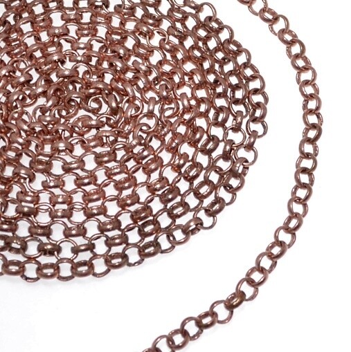 Kette kupfer ca.3mm / gute Qualität / 1m