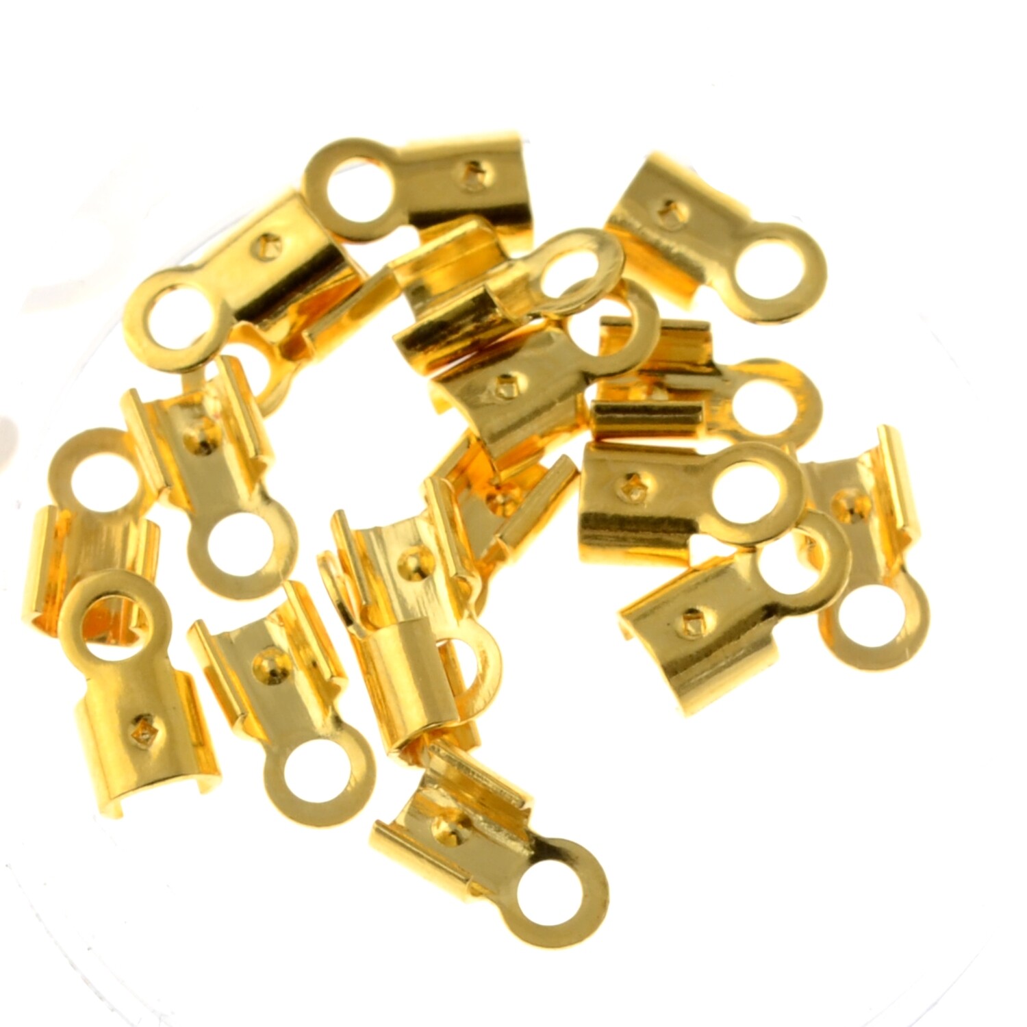 Endstücke  3 mm goldfarben / 18 Stück