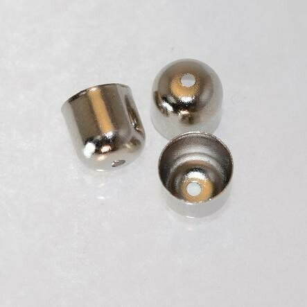 10x Endstücke 8mm silberfarben