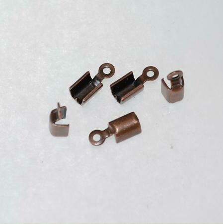 8x Verschlusskappe kupfer 1,5mm