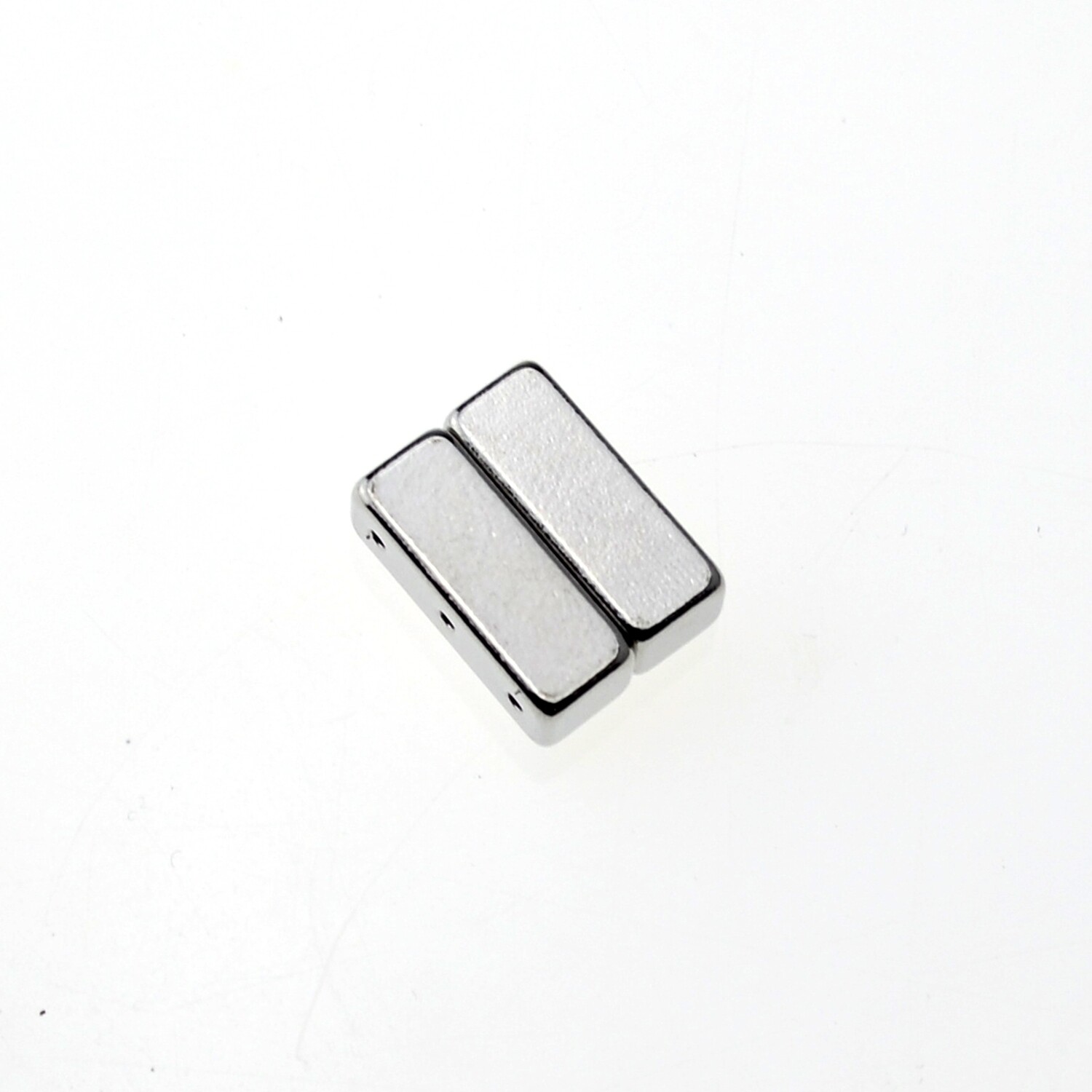 Magnetverschluss 6x6x16mm platinfarben 3-Reihig (stark)