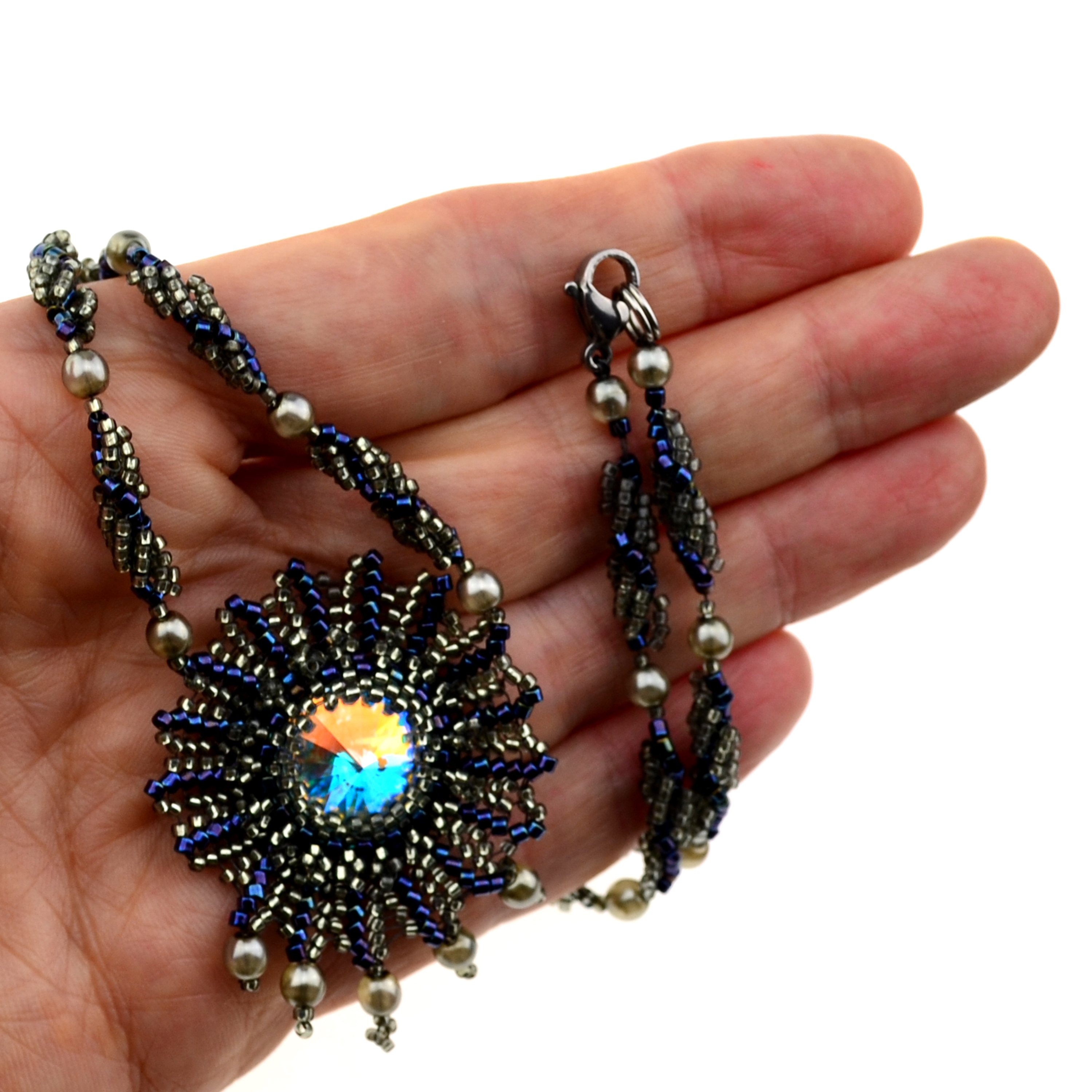 47.Bastelidee / Rocailles Kette selber machen Anleitung + Zubehör