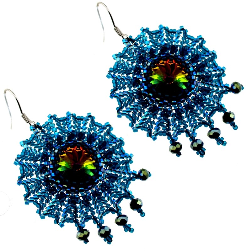 47.Bastelidee / Rocailles Ohrringe selber machen Anleitung + Zubehör