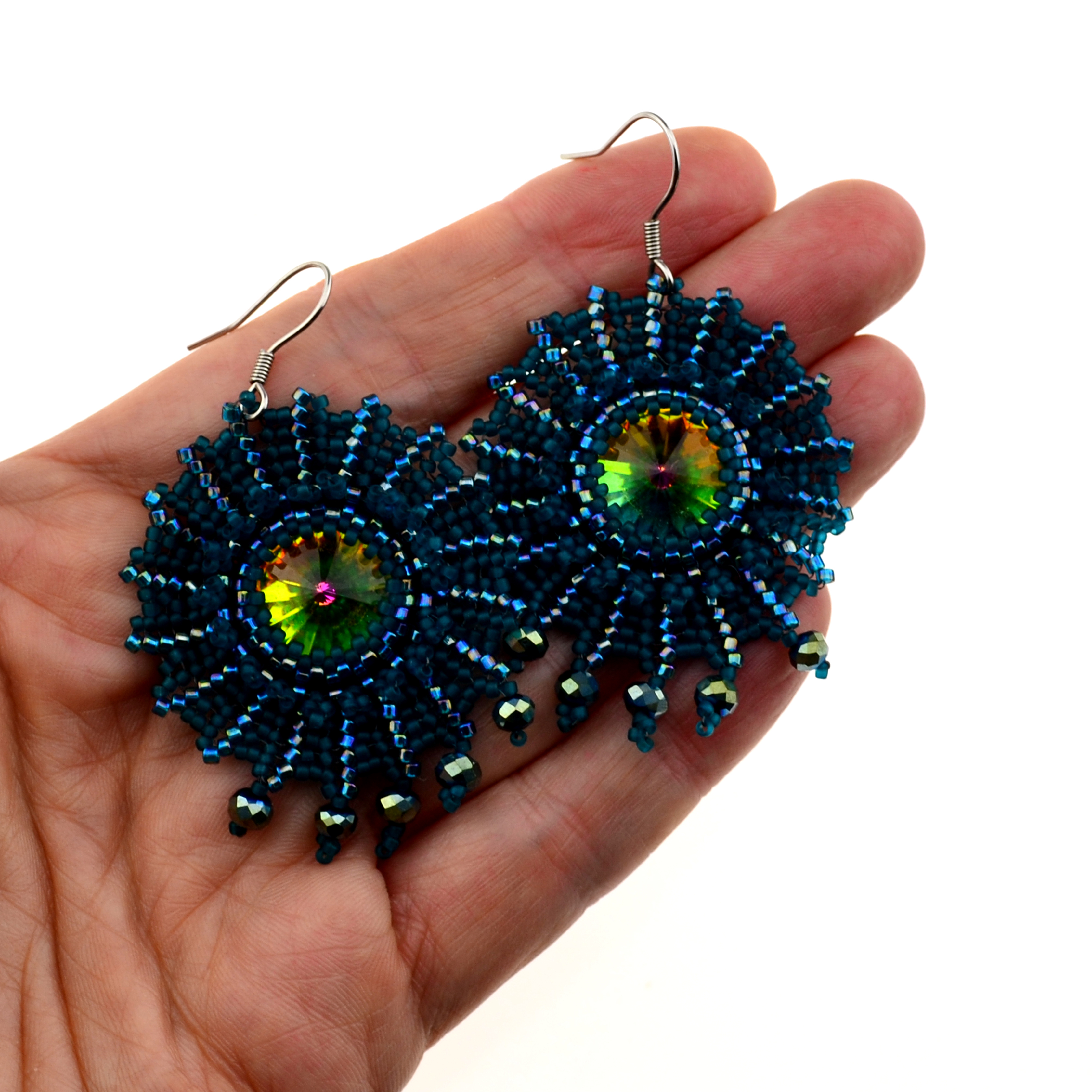 47.Bastelidee / Rocailles Ohrringe selber machen Anleitung + Zubehör