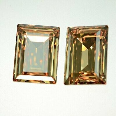 Kristall - Elements 4527 Step Cut 13x18mm / gold shadow / 1 Stück