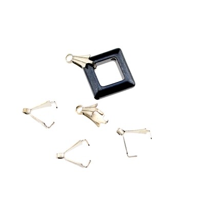 5x Collierschlaufe mit Öse  8mm/ 5 St