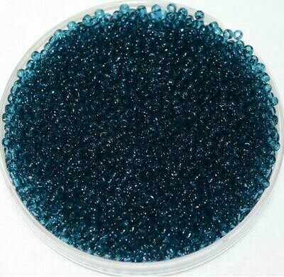 Hochwertige japanische Rocailles Toho 15/0 transparent Capri Blue/10g Hochwertige japanische Rocailles Toho 15/0 transparent Capri Blue/10g