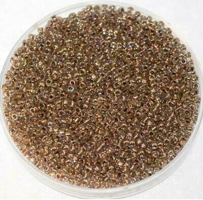 Toho 15/0 goldlined rainbow lt. jonquil/ 10g Toho 15/0 goldlined rainbow lt. jonquil/ 10g