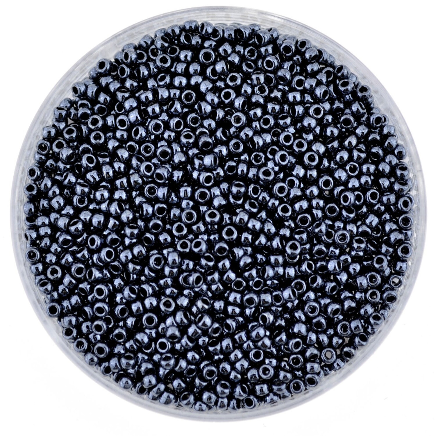 Toho 15/0 - Color 81 Metallic Hematite / 8g