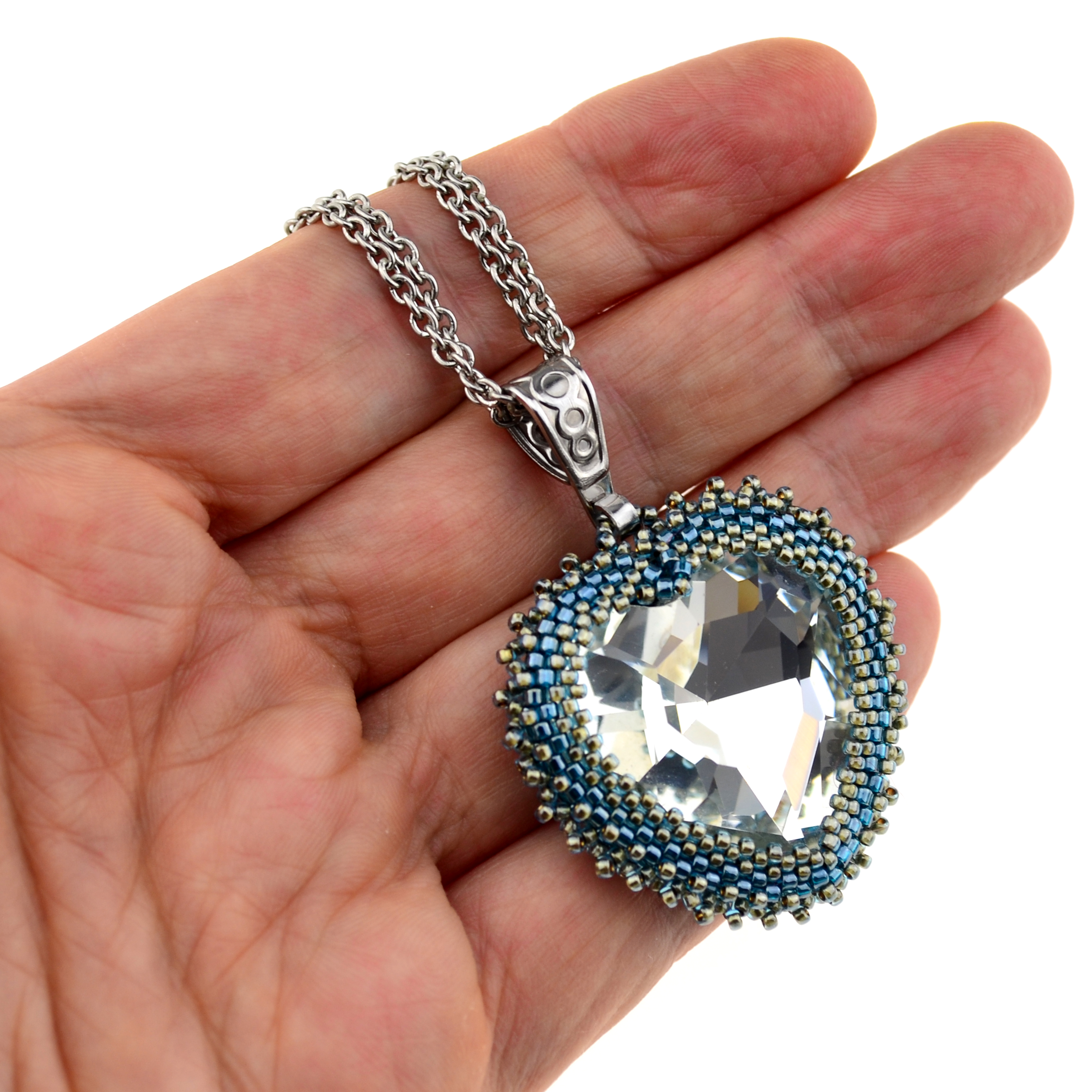 Schmuckherstellungs Set 531 / Rocailles Anhänger selber machen Anleitung + Perlen +Zubehör